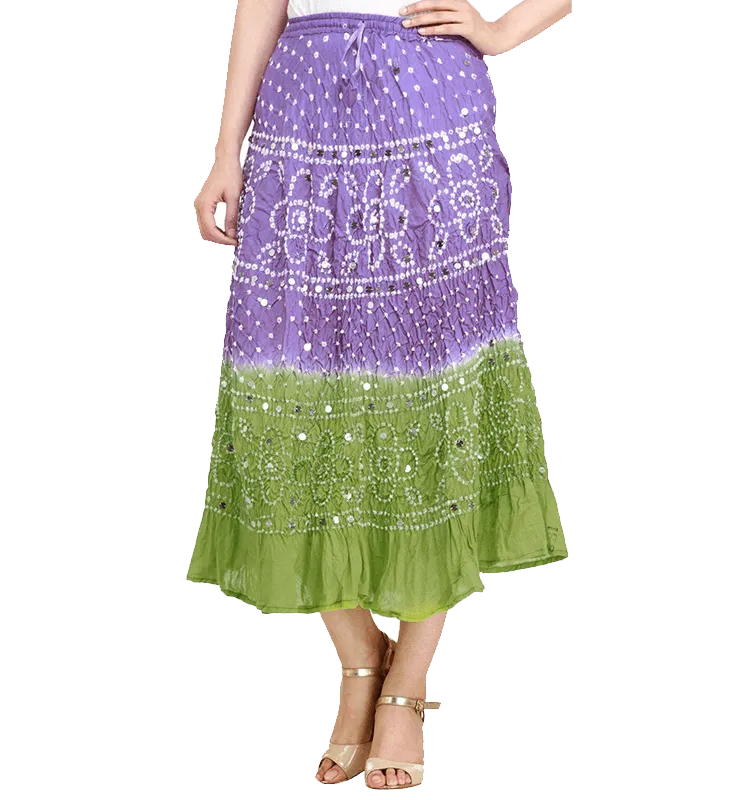 Find Bandhani Goold Print Skirt by Style Impex near me | Sanganer Bazar,  Jaipur, Rajasthan | Anar B2B Business App