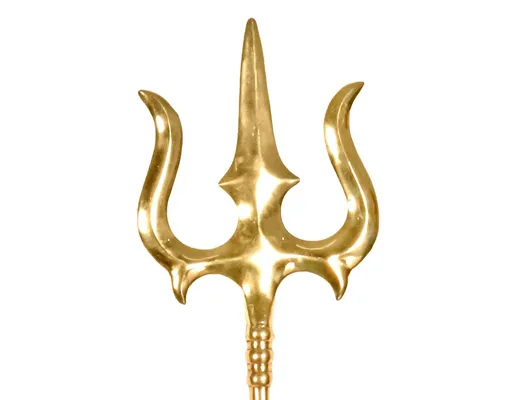 47 Large Size Lord Shiva's Trident / Trishul In Brass (Made In India)