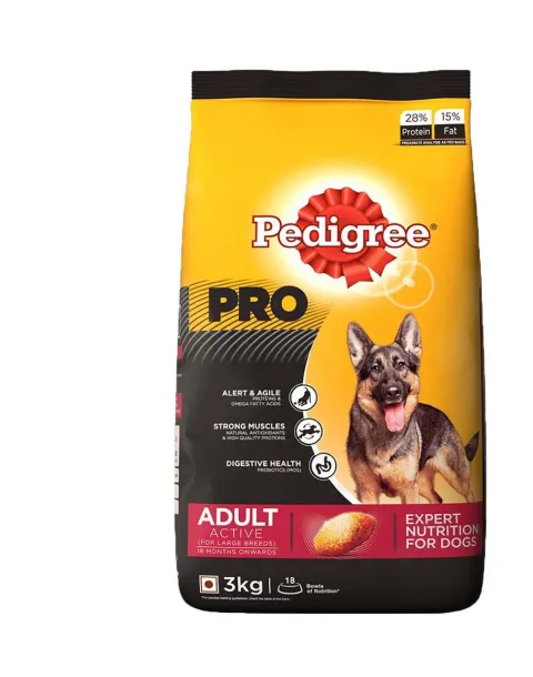 Pedigree active 2025 dog food