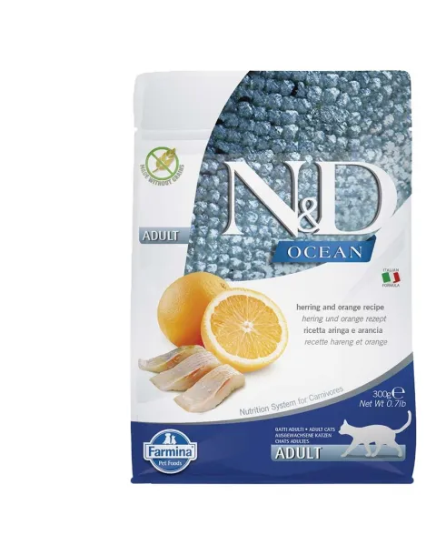 Buy Farmina N D Grain Free Prime Herring Orange Adult Dry Cat